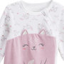 Voir la diapositive 3 : Petit Béguin Pyjama bébé en velours ouverture zippée Miss Chatchatchat