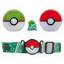 Voir la diapositive 1 : BANDAI Ceinture Pokémon Poké ball, Nest ball et Bulbizarre