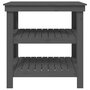 Voir la diapositive 5 : VIDAXL Banc de travail Gris 78,5x50x80 cm Bois de pin massif