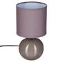 Voir la diapositive 1 : ATMOSPHERA Lampe à Poser Céramique  Boule  24cm Taupe