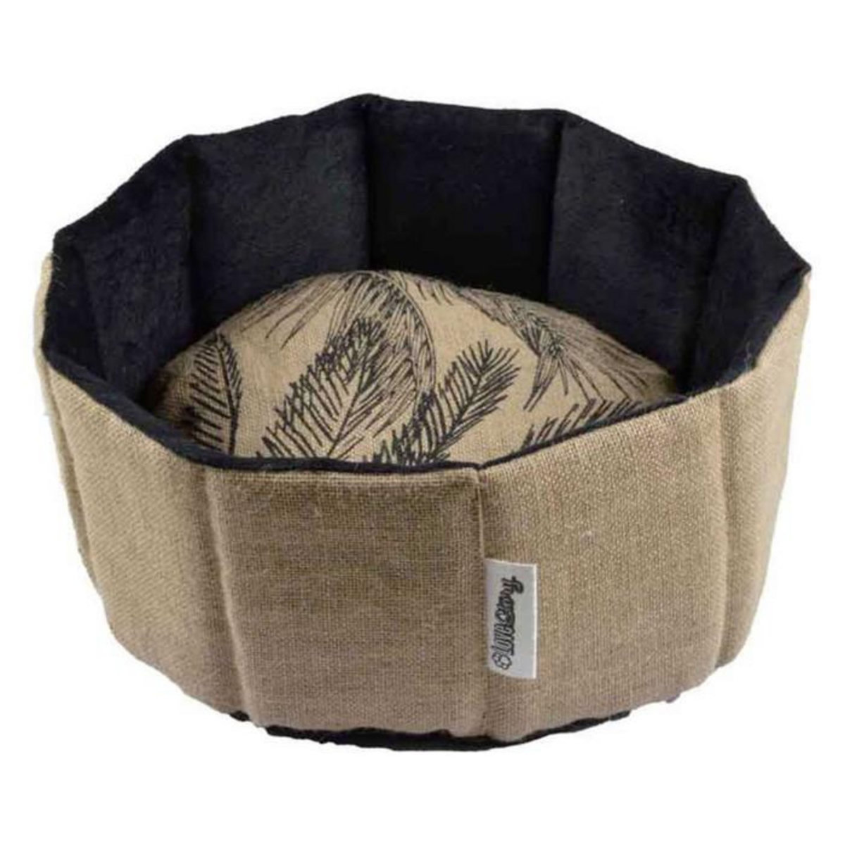 Paris Prix Panier pour Chien & Chat  Bahia  48cm Beige & Noir
