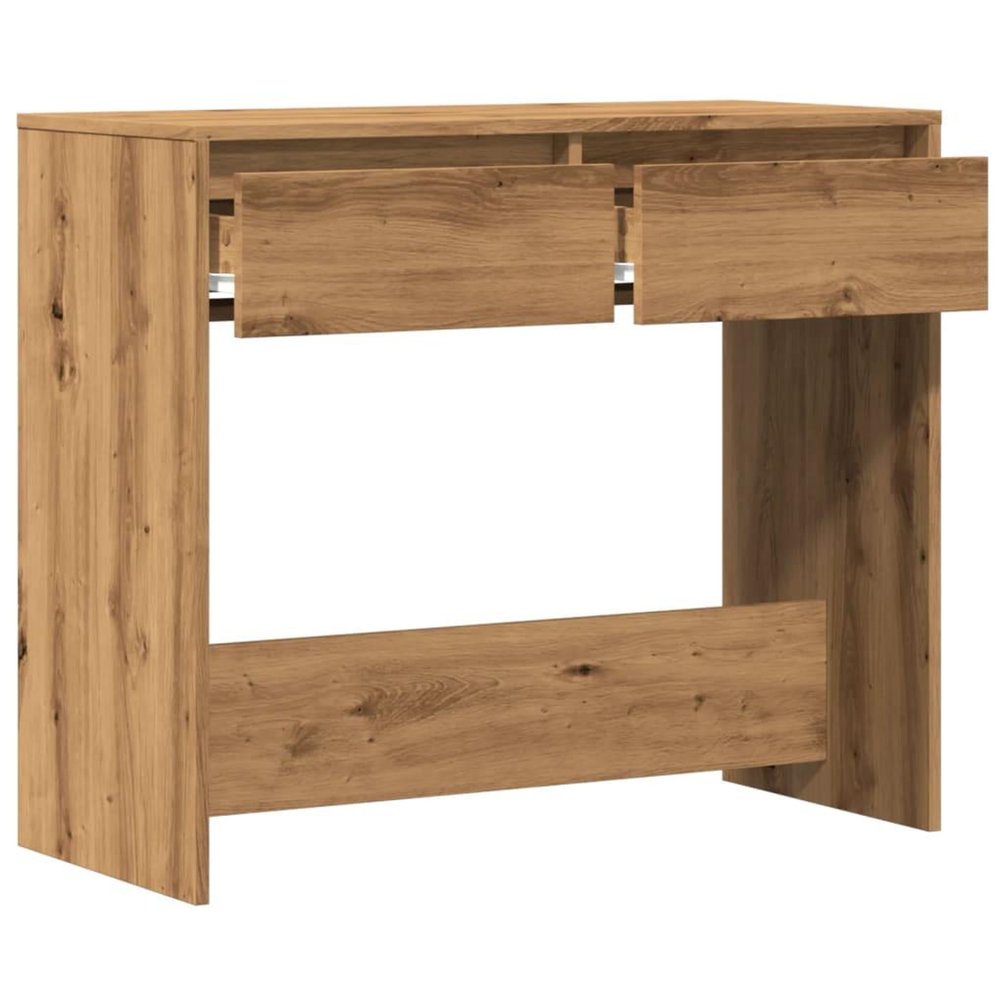 Voir la diapositive 5 : VIDAXL Table console chene artisanal 89x41x76,5 cm bois d'ingenierie