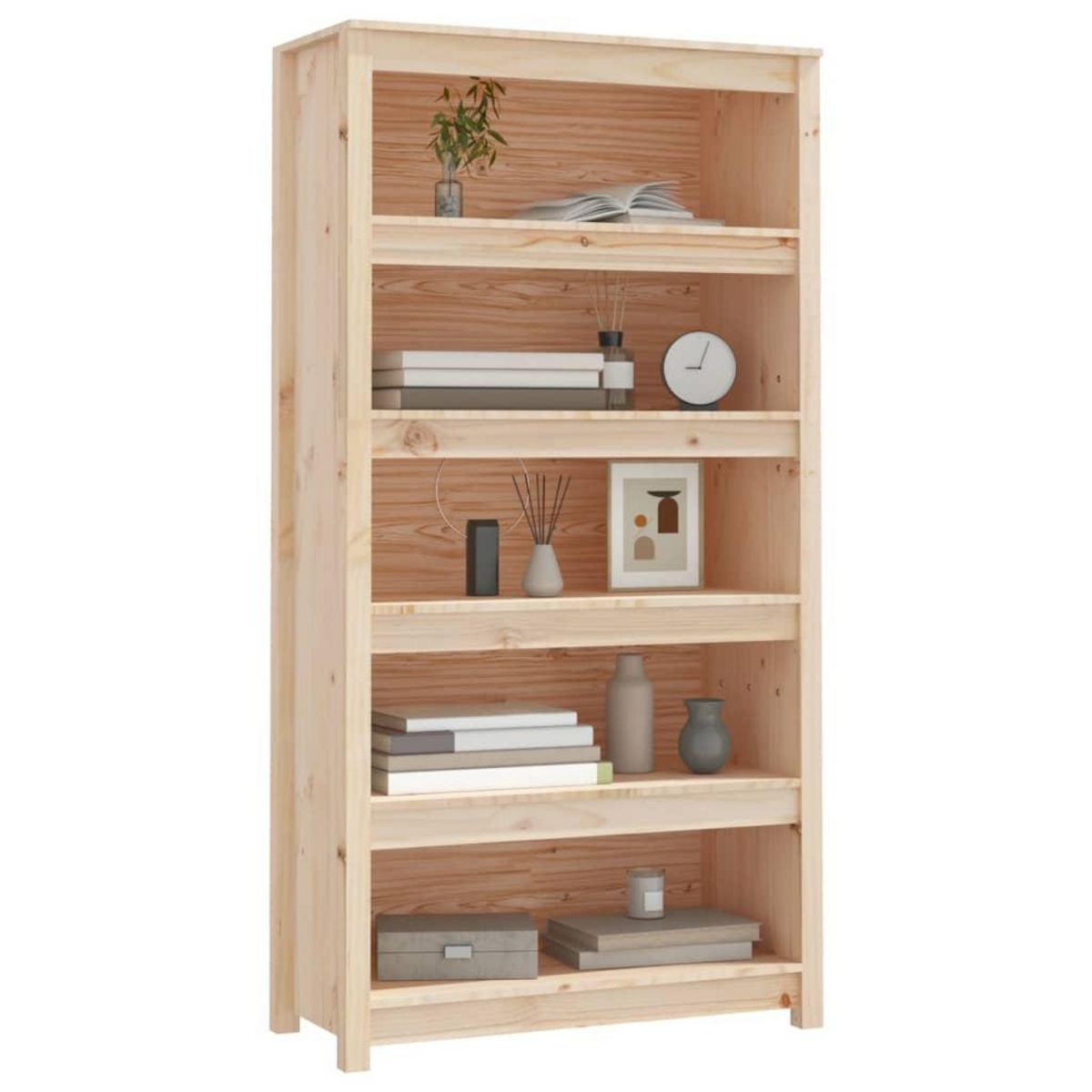 VIDAXL Bibliotheque 80x35x154 cm Bois de pin massif