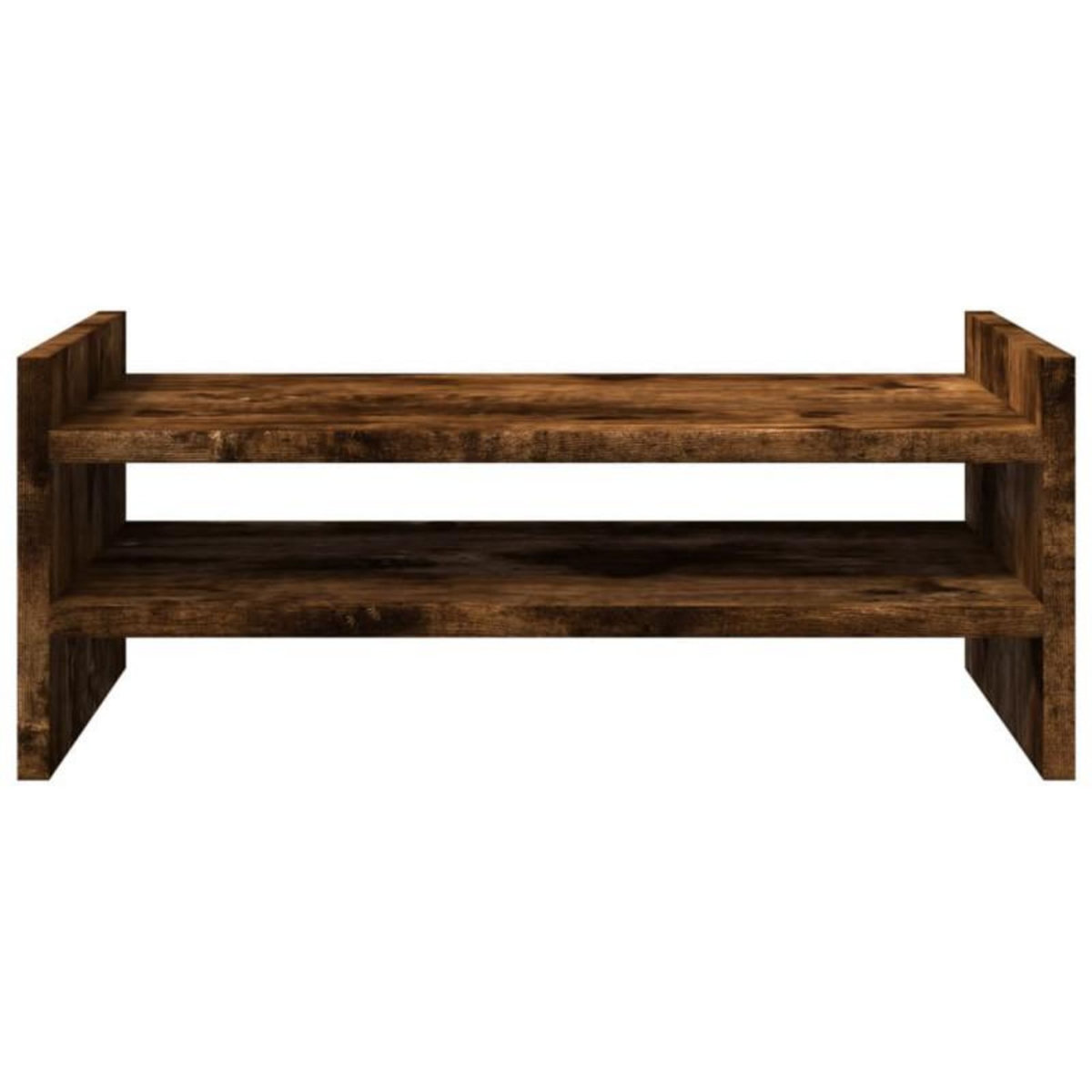 VIDAXL Support de moniteur chêne fumé 50x27x20 cm bois d ingénierie
