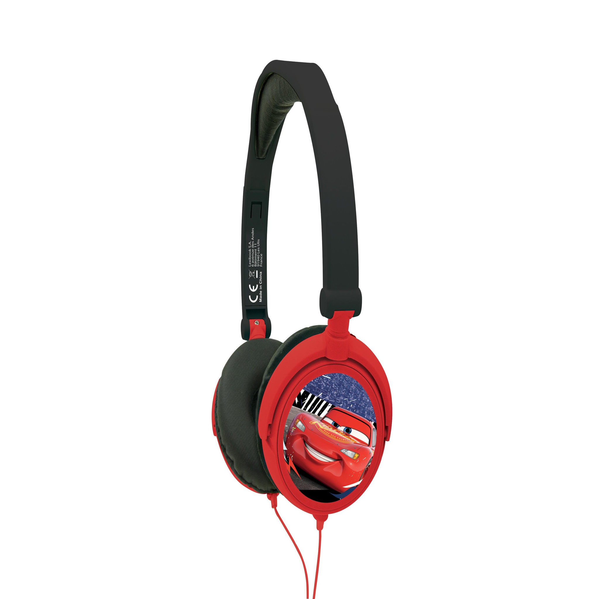 Voir la diapositive 1 : Lexibook Casque stéréo filaire pliable avec limitation de volume d'écoute Disney Cars