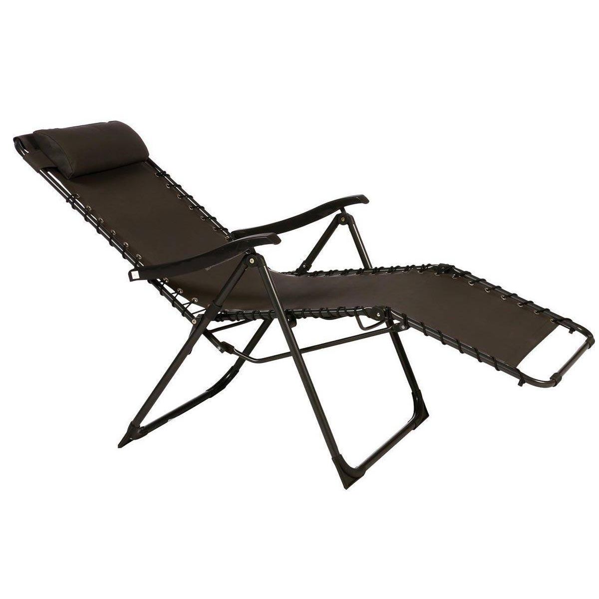 HESPERIDE Fauteuil de jardin relax SILOS Gris anthracite - Hespéride