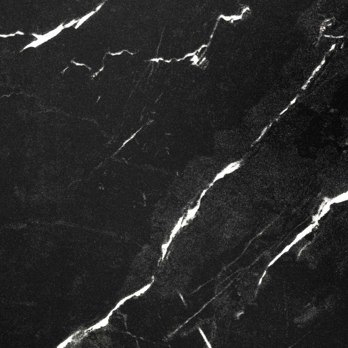 ATMOSPHERA Duo de tables d'appoint effet marbre - Noir