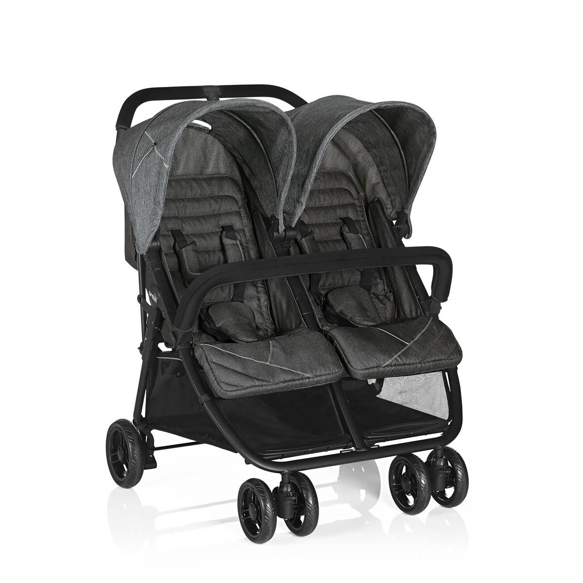 BREVI Poussette double avec assise côte à côte Indue