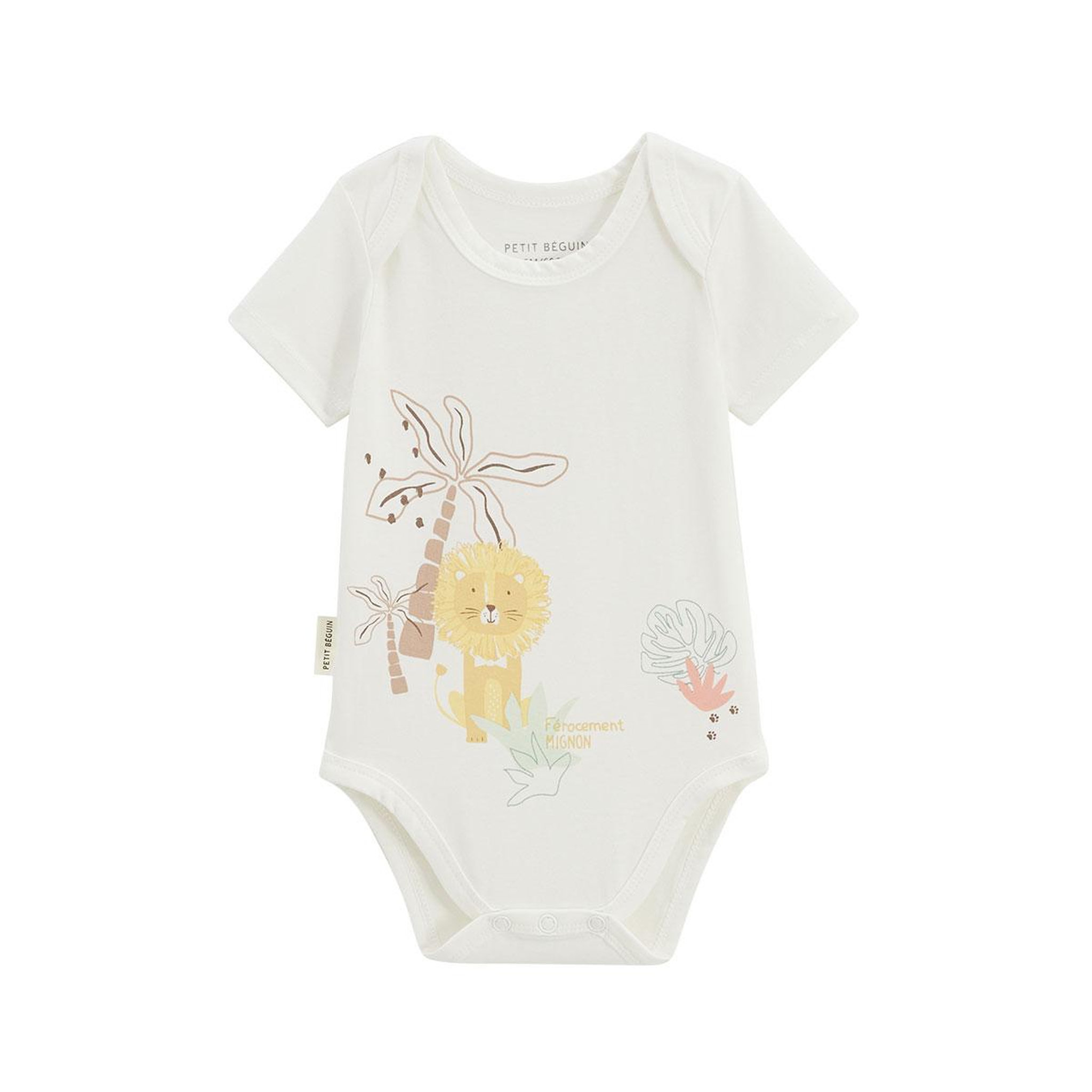Voir la diapositive 5 : PETIT BEGUIN Lot de 2 bodies bébé manches courtes auguste
