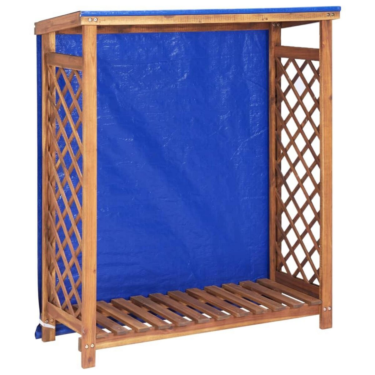 VIDAXL Remise a bois de chauffage 105x38x115 cm Bois d'acacia solide