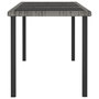 Voir la diapositive 3 : VIDAXL Table a dîner de jardin Gris 180x70x73 cm Resine tressee