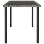Voir la diapositive 3 : VIDAXL Table a dîner de jardin Gris 180x70x73 cm Resine tressee