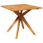 Voir la diapositive 2 : VIDAXL Table de jardin 85x85x75 cm Bois d'acacia solide