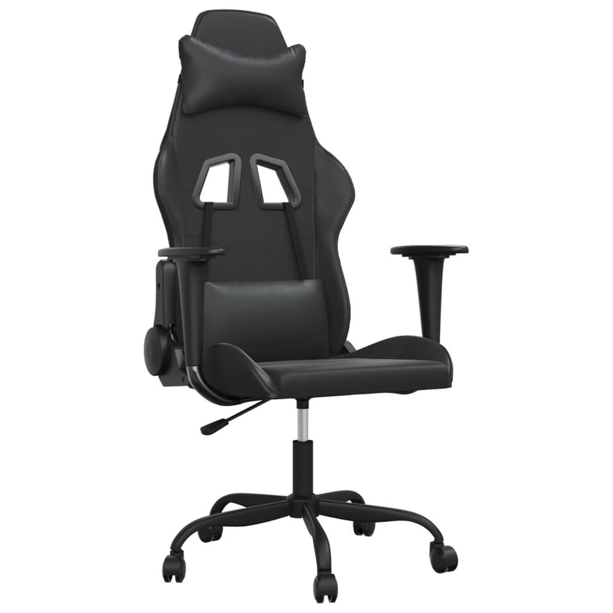 Voir la diapositive 2 : VIDAXL Chaise de jeu Noir Similicuir