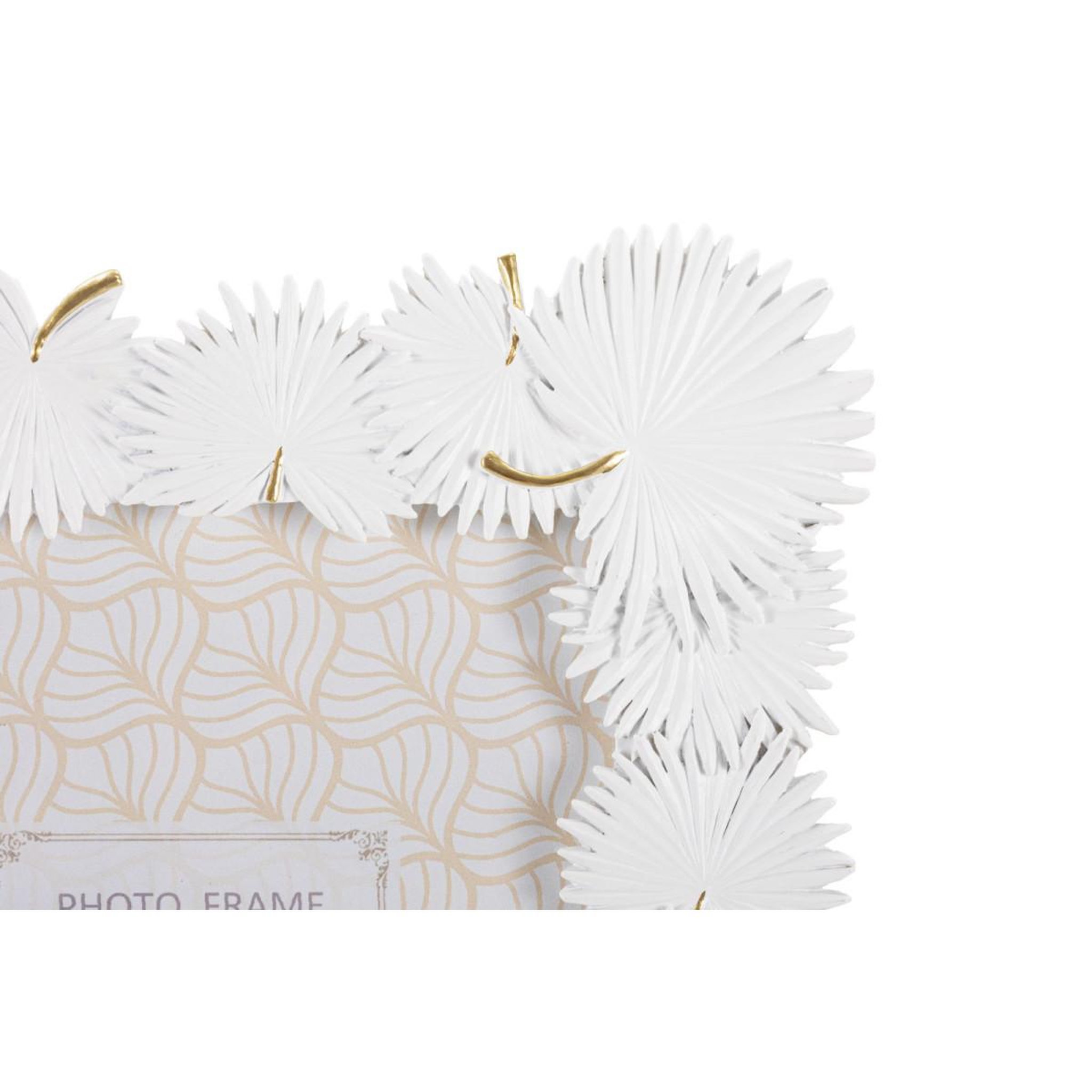 Voir la diapositive 3 : Paris Prix Cadre Photo Déco  Feuilles de Palmier  15x20cm Blanc