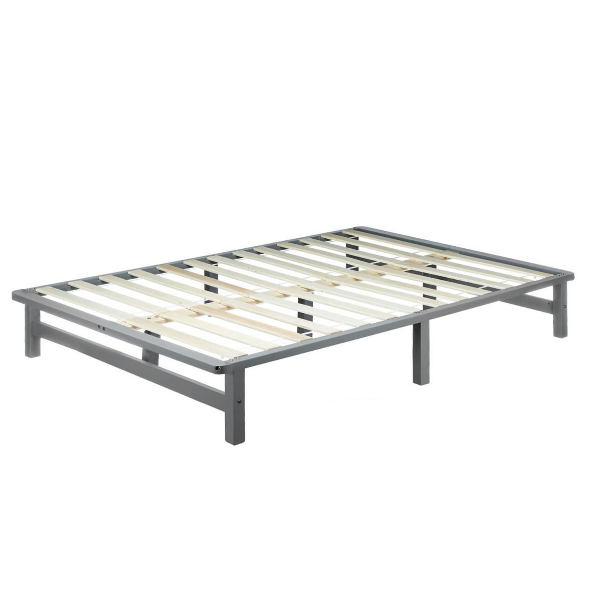 HomeStyle4U Lit palette 140x200 cm gris
