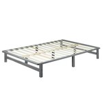 HomeStyle4U Lit palette 140x200 cm gris