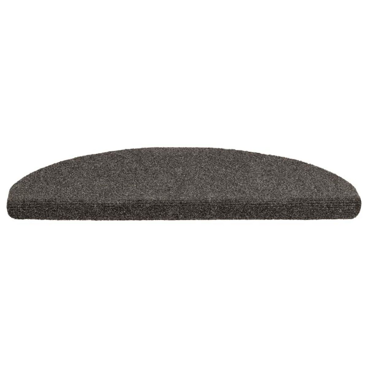 VIDAXL Tapis d'escalier autocollant 20 pcs anthracite 65x21x4 cm