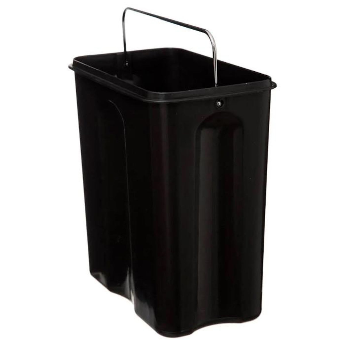 FIVE Poubelle de Salle de Bain  Rectangle  5L Noir