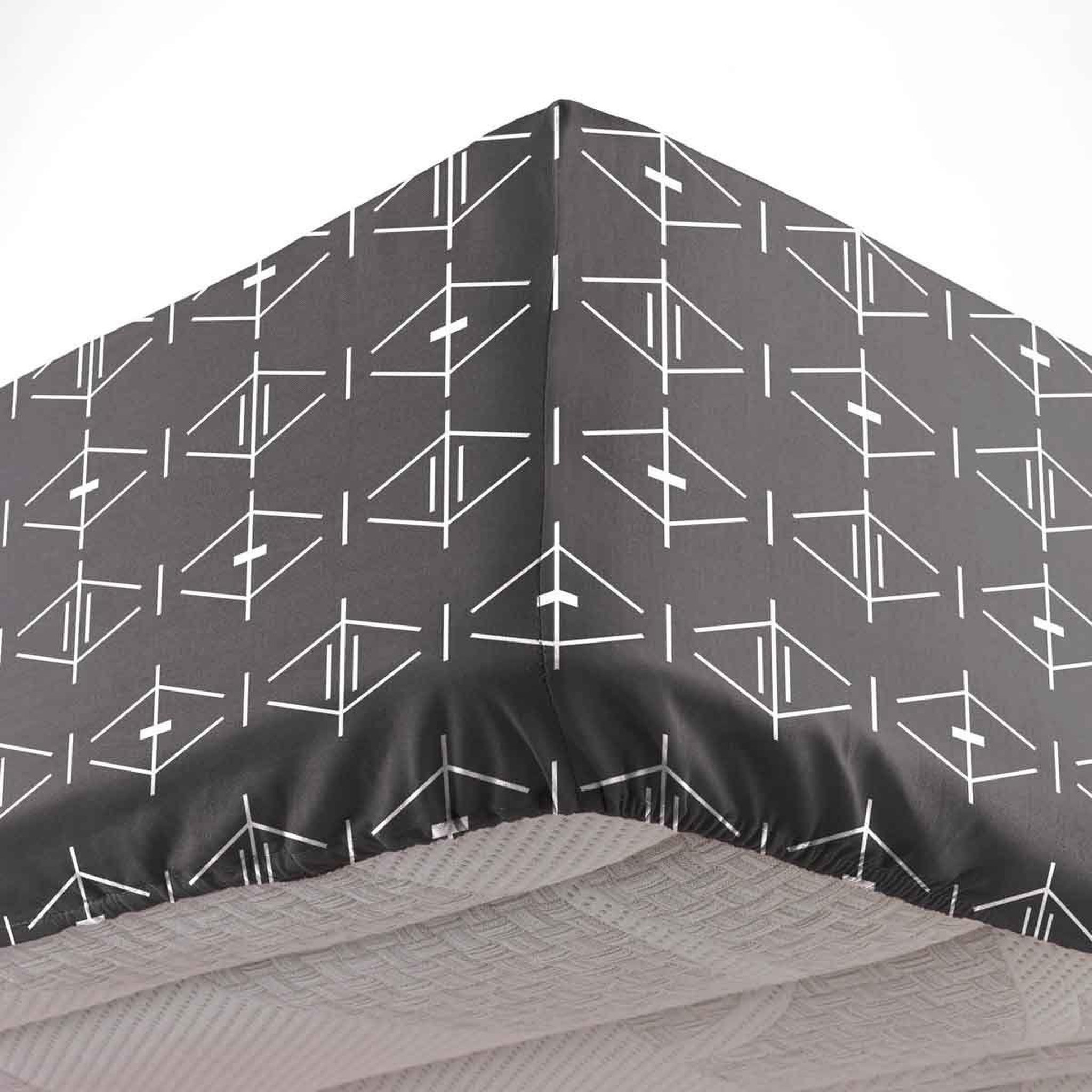 Voir la diapositive 1 : Douceur d'Intérieur Drap Housse en Coton  Aristide  90x190cm Anthracite
