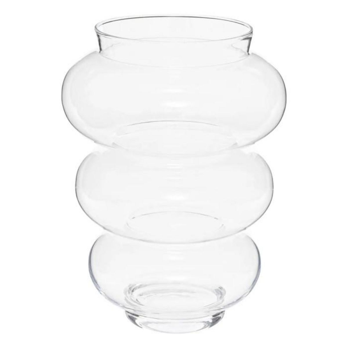 ATMOSPHERA Vase Double en Verre  Matali  36cm Vert