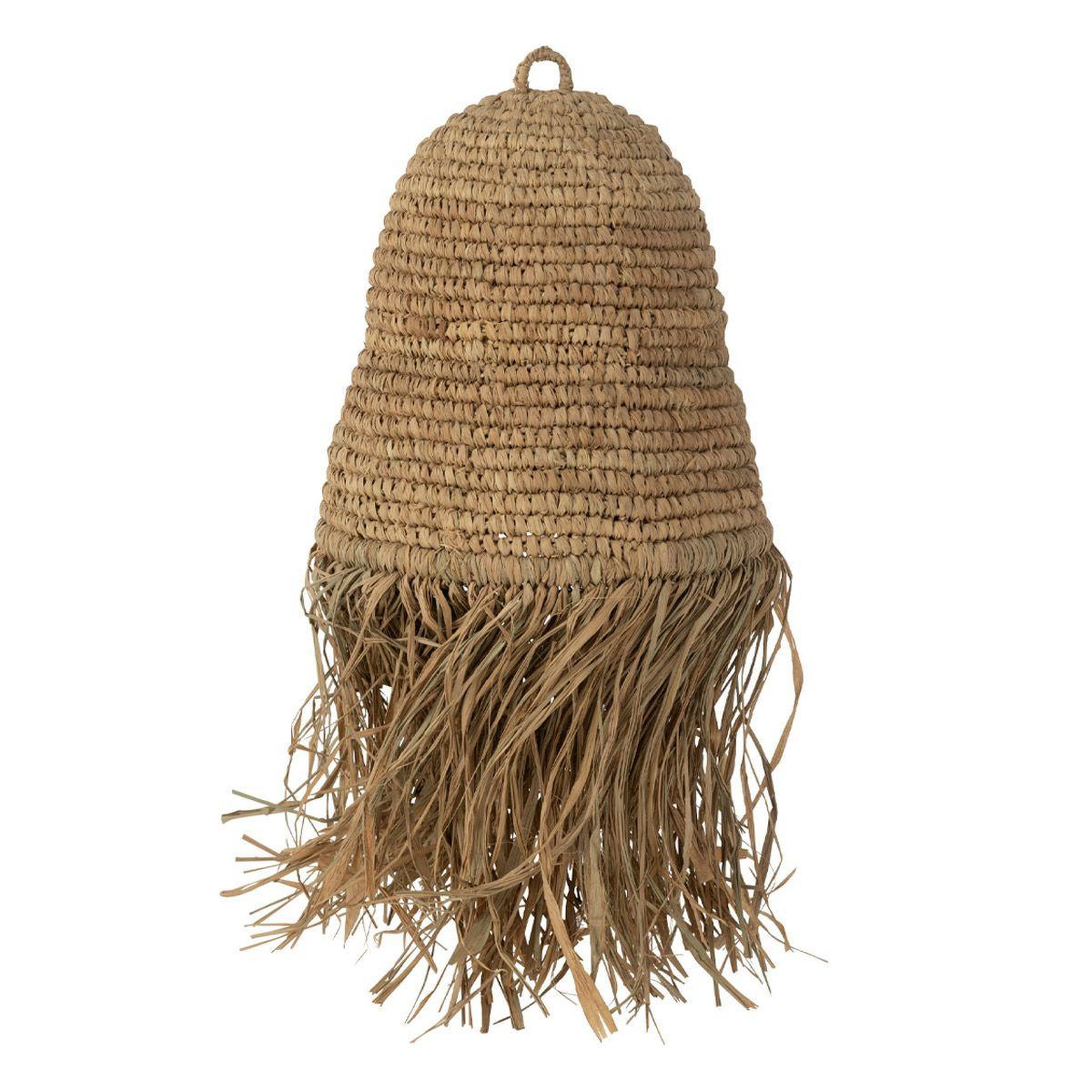 J-LINE Abat-Jour à Franges  Sisal  37cm Naturel