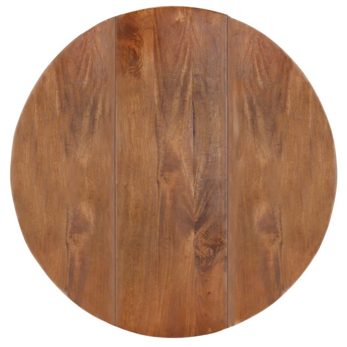 VIDAXL Table a manger Rond 110x76 cm Bois de manguier massif