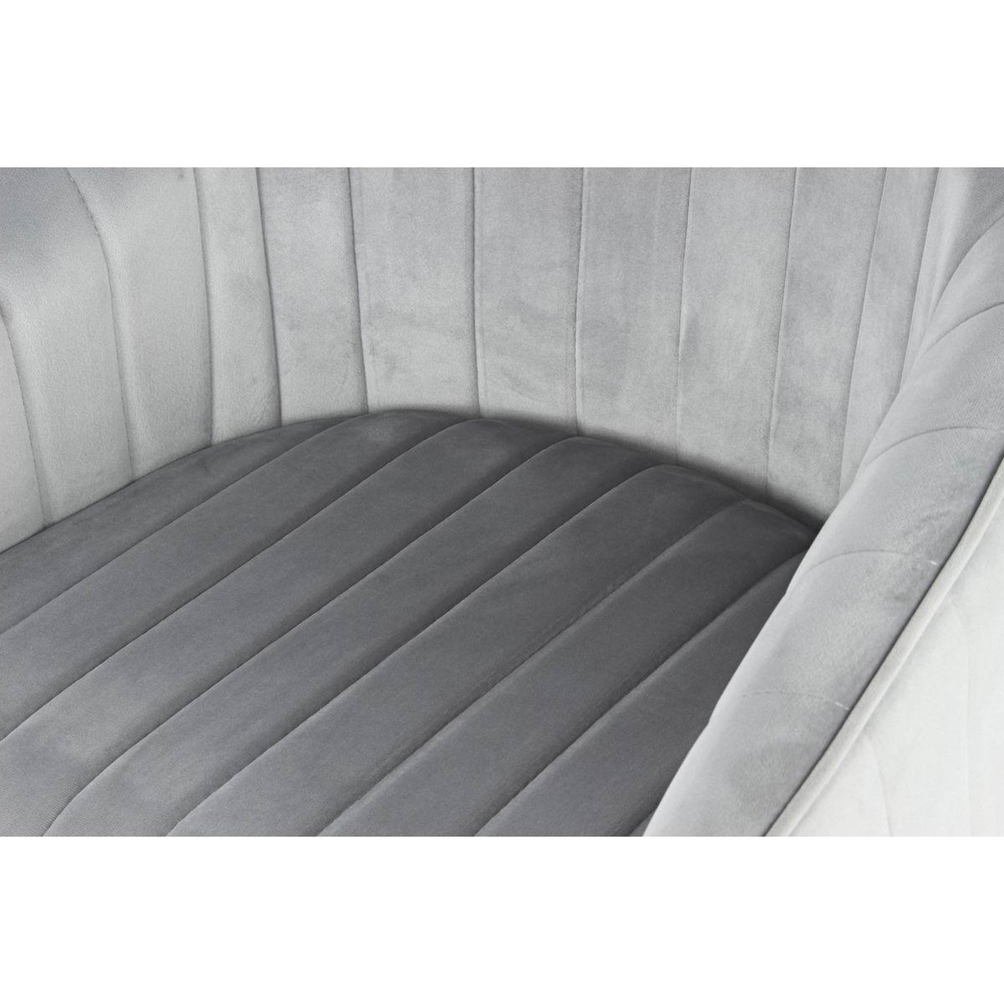 Voir la diapositive 4 : Paris Prix Lot de 2 chaises en velours  jodie  86cm argent