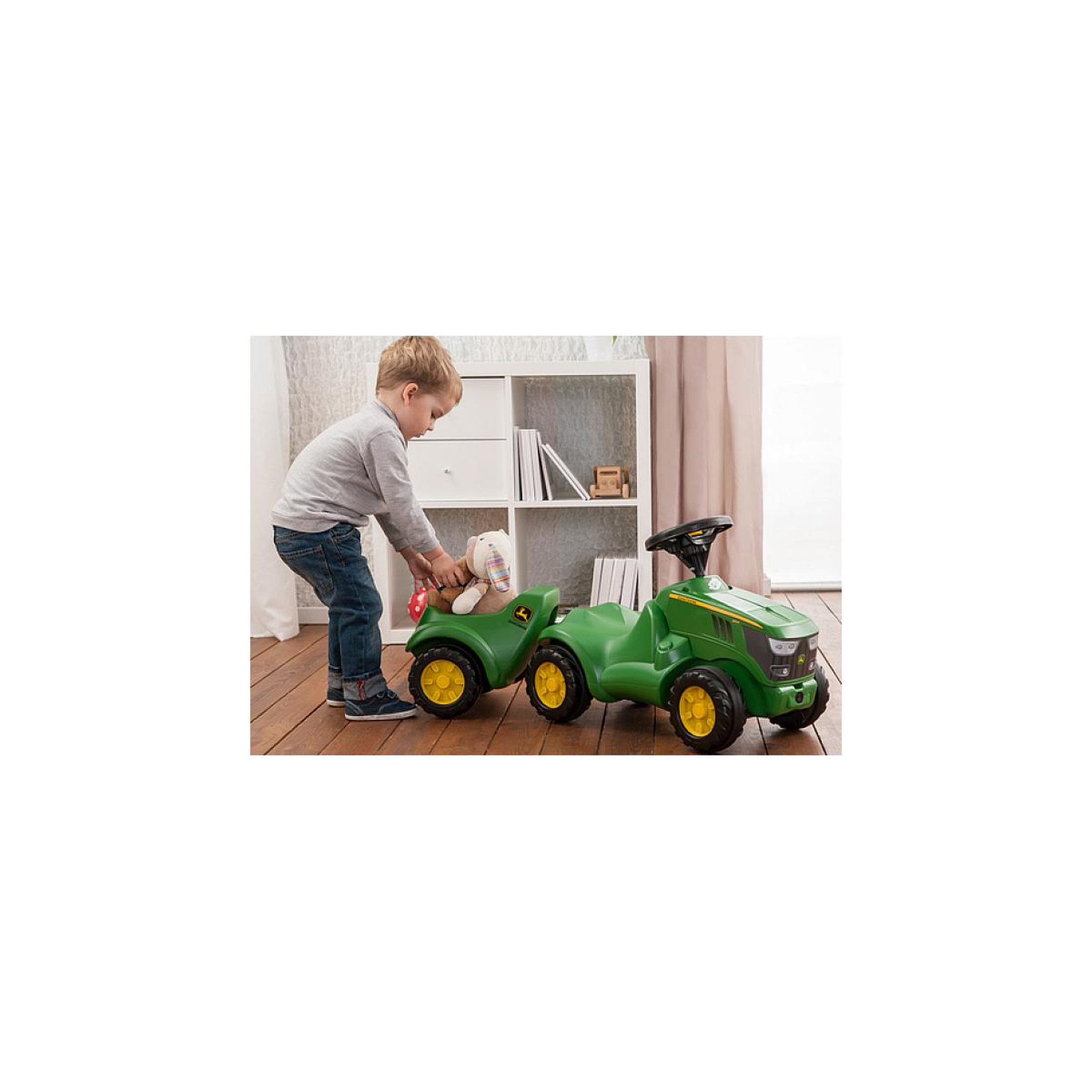 Voir la diapositive 2 : ROLLY TOYS rollyMinitrac Trailer John Deere Remorque de tracteur jouet