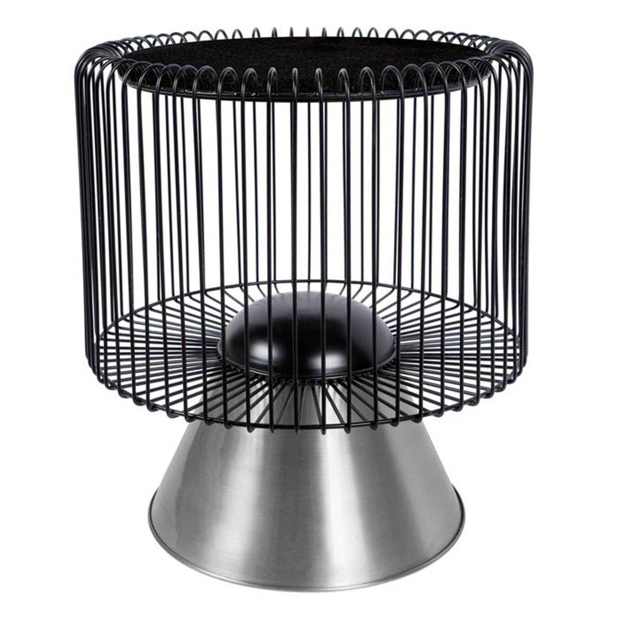 Paris Prix Table d'Appoint Design  Malibu  56cm Noir