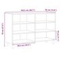 Voir la diapositive 6 : VIDAXL Buffet vieux bois 103,5x35x70 cm bois d'ingenierie