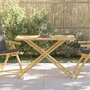 Voir la diapositive 1 : VIDAXL Table de jardin pliable 110x55x75 cm bambou
