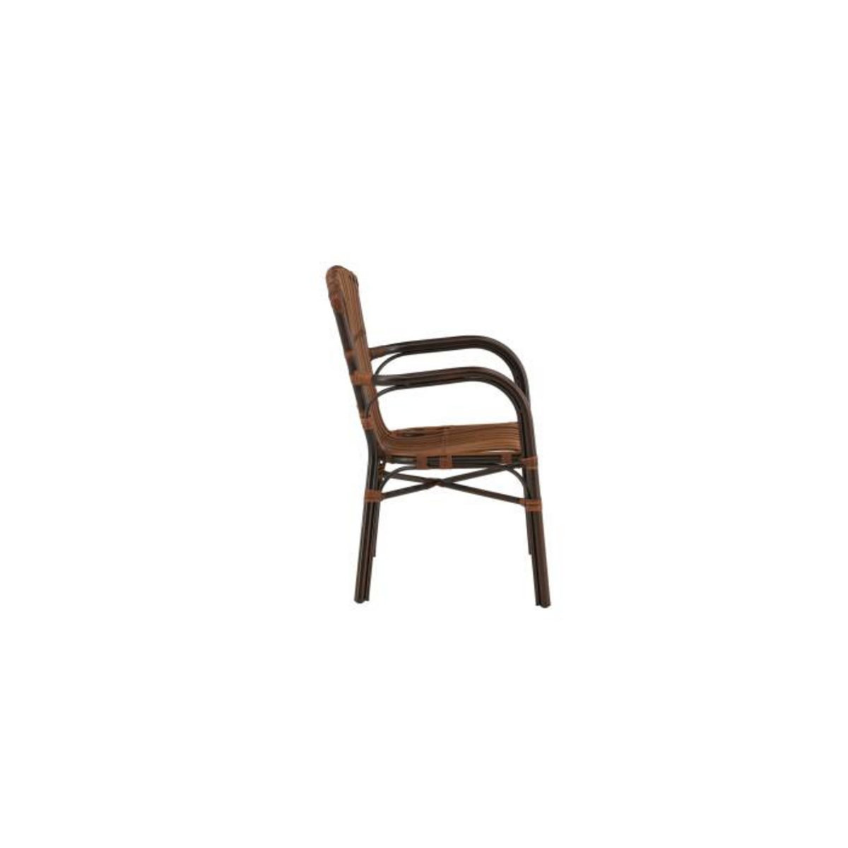 Paris Prix Chaise de Jardin en Rotin  Galera  90cm Marron