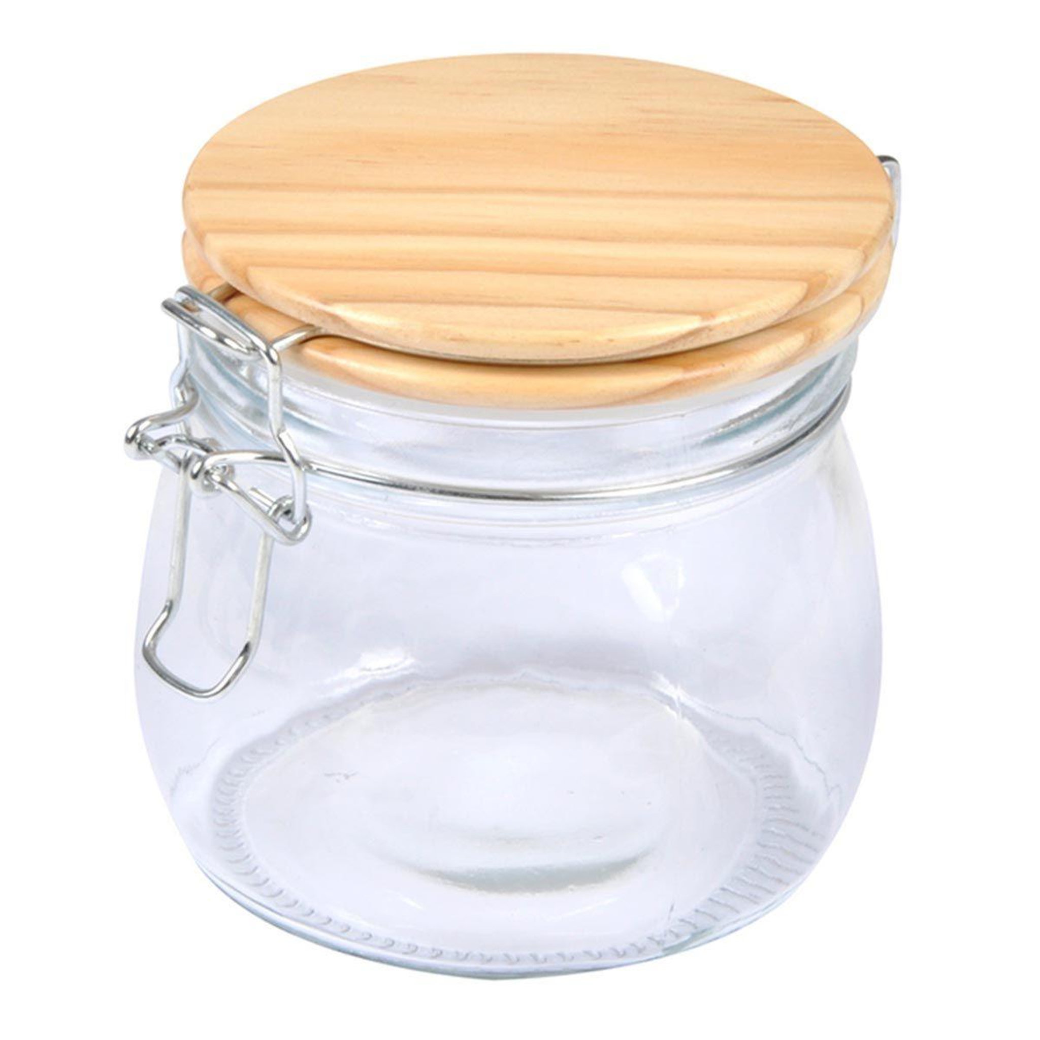 HOMEA Boîte de conservation hermétique  bambou  0,45l beige