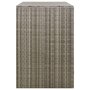 Voir la diapositive 5 : VIDAXL Abri pour poubelle double Gris 140x80x117 cm Resine tressee