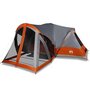 Voir la diapositive 2 : VIDAXL Tente familiale tipi 8 personnes gris et orange impermeable