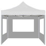 Voir la diapositive 4 : VIDAXL Tente de reception pliable avec parois Aluminium 3x3 m Blanc