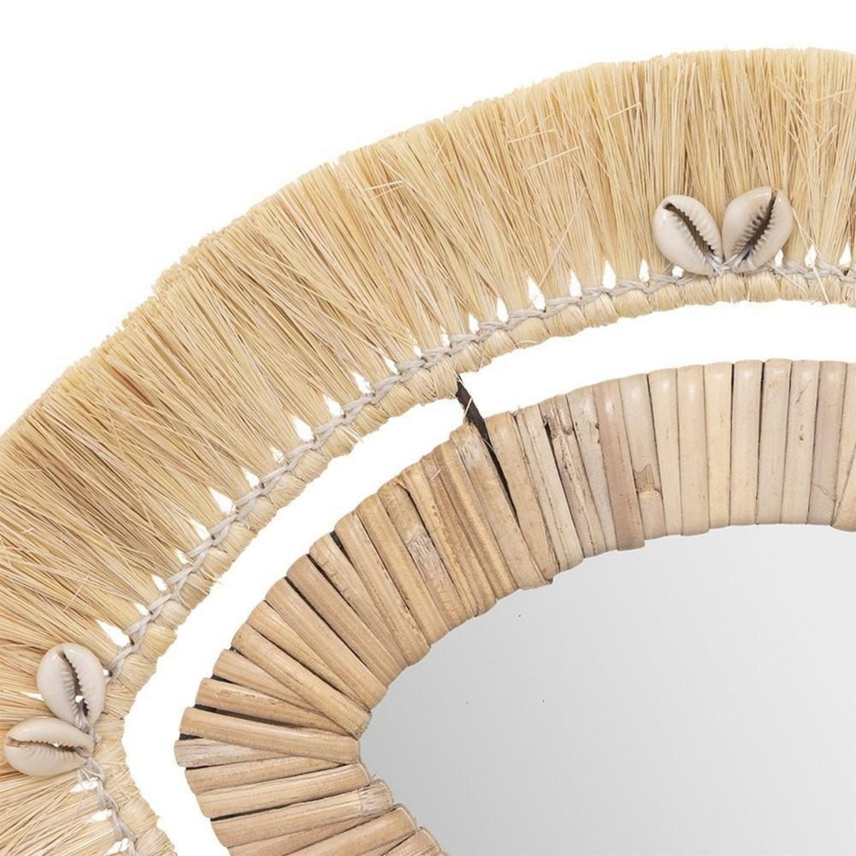 ATMOSPHERA Miroir raphia Tropi 43x29