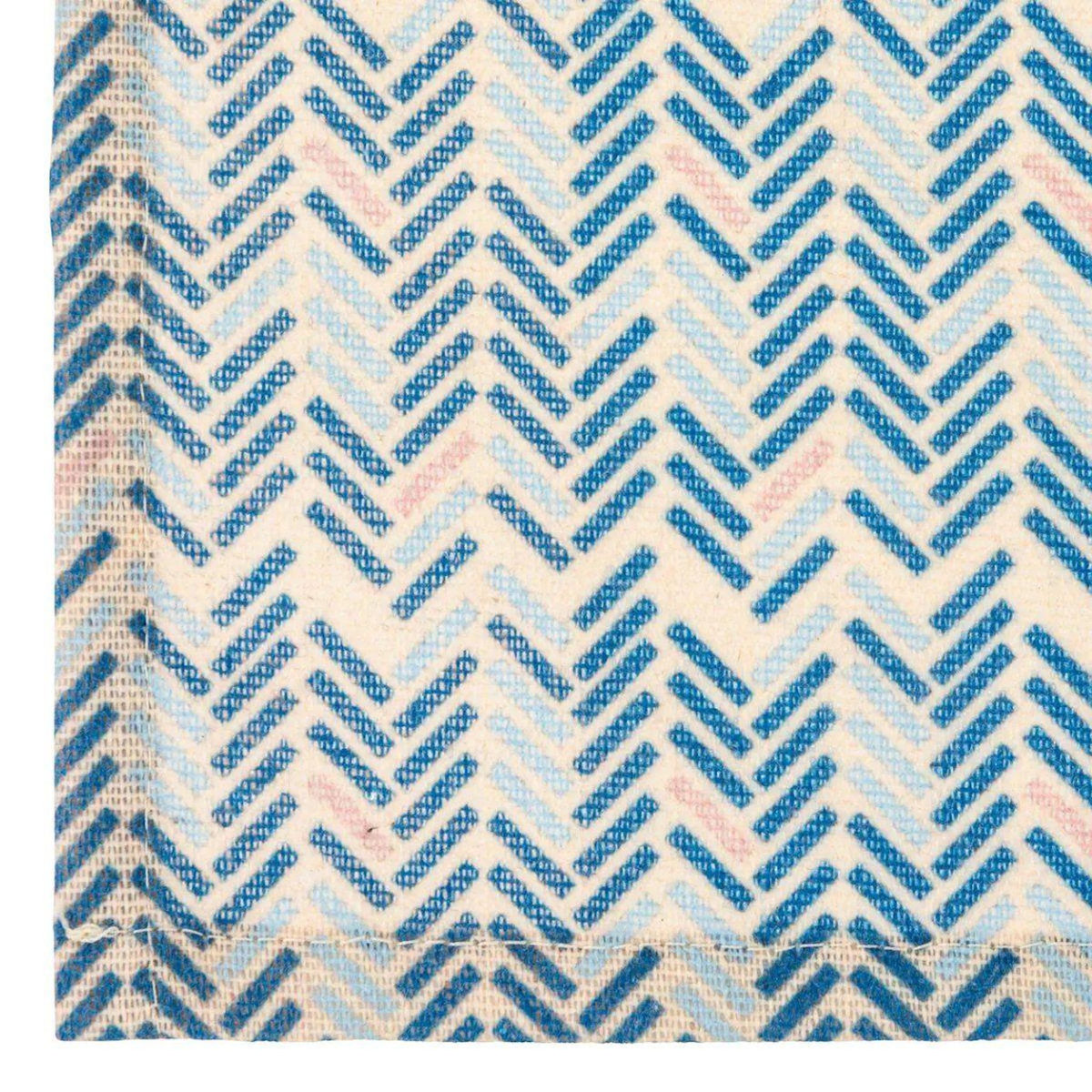 SECRET DE GOURMET Set de Table Design  Chevrons  30x45cm Bleu