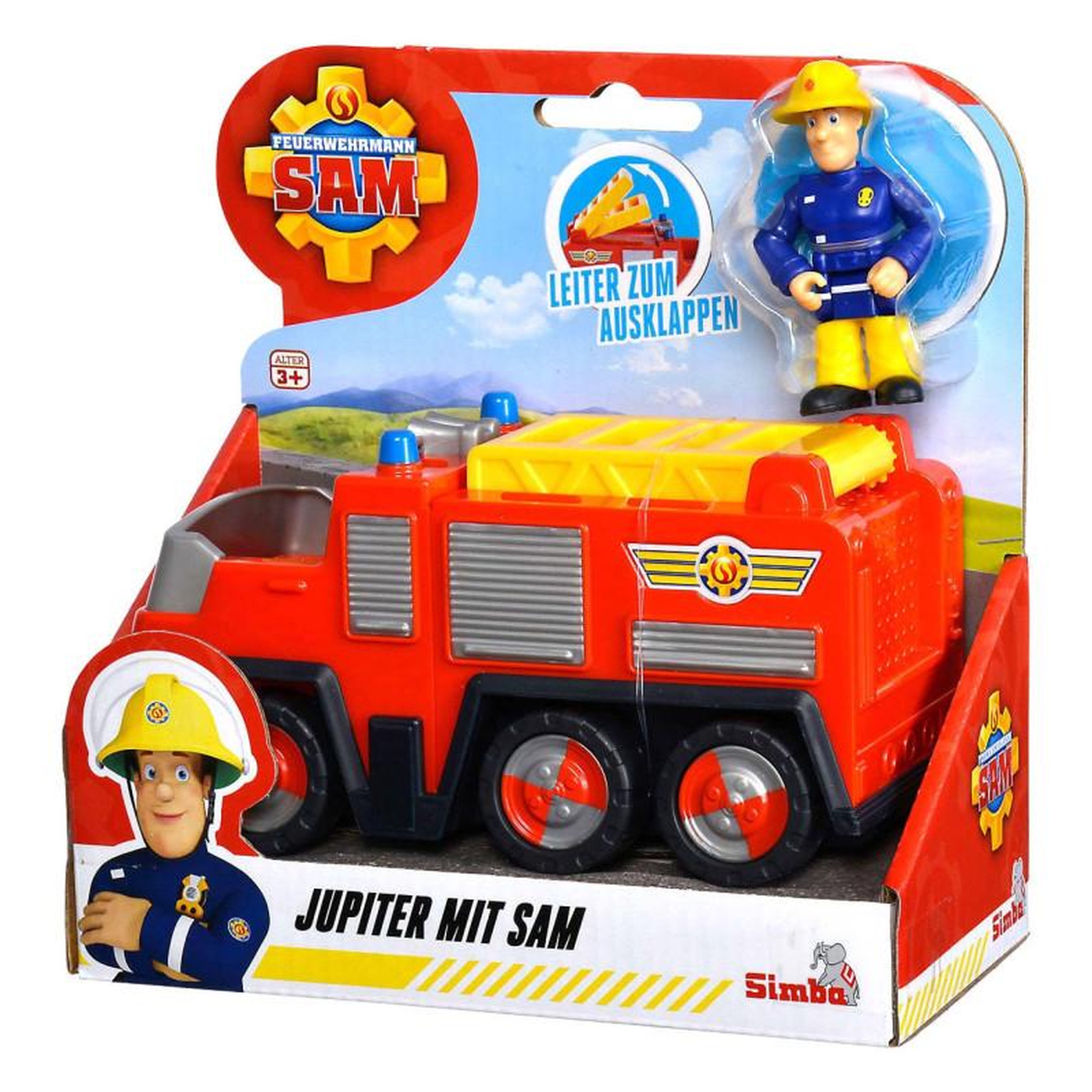 Voir la diapositive 2 : SIMBA Simba - Fireman Sam Jupiter Firetruck with Sam Figure 109252505