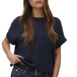 Vero Moda T Shirt  Femme Vero Moda Hali. Coloris disponibles : Bleu