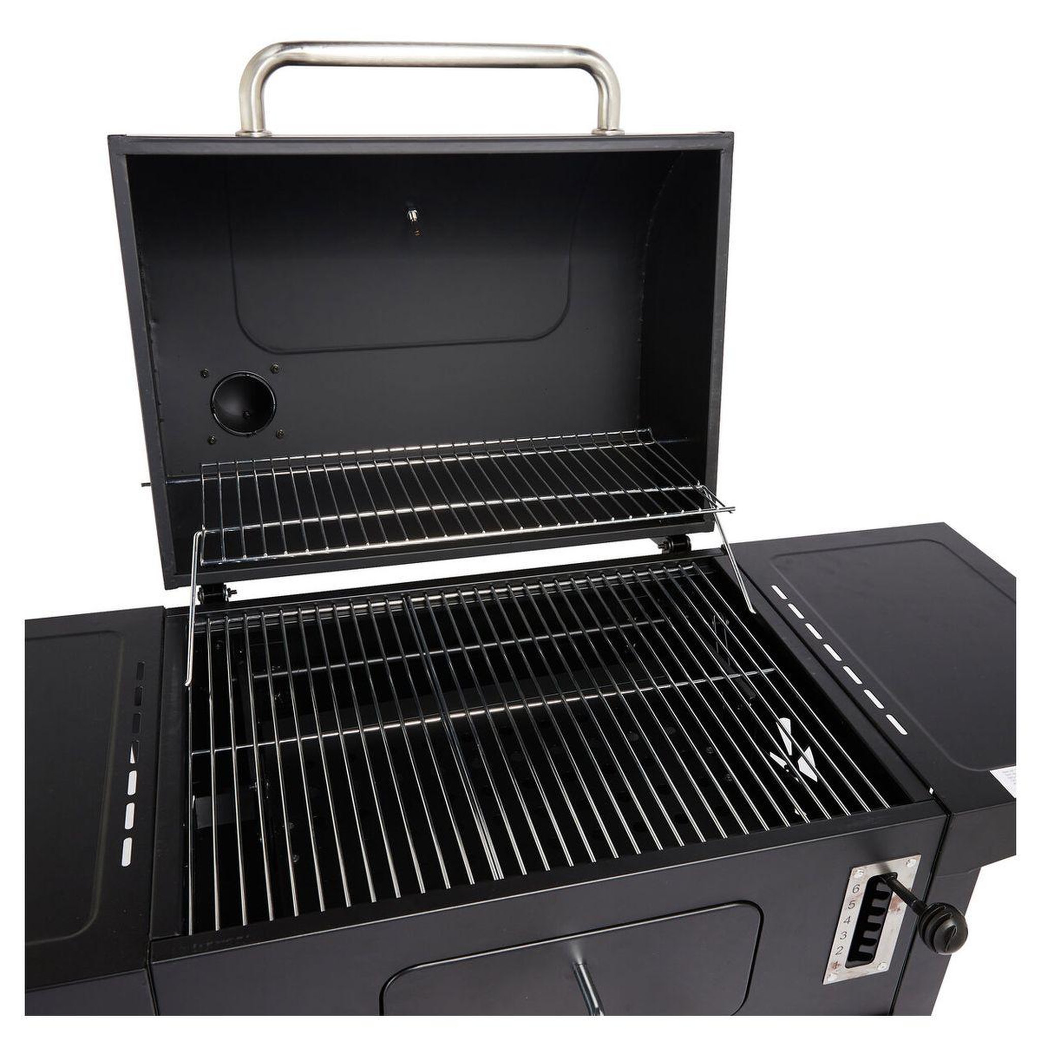 Voir la diapositive 6 : GARDENSTAR Barbecue charbon - Acier - 61x45.5cm - TITAN