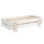 Voir la diapositive 2 : Paris Prix Lit Enfant en Bois  Modulo Smiley III  90x200cm Blanc