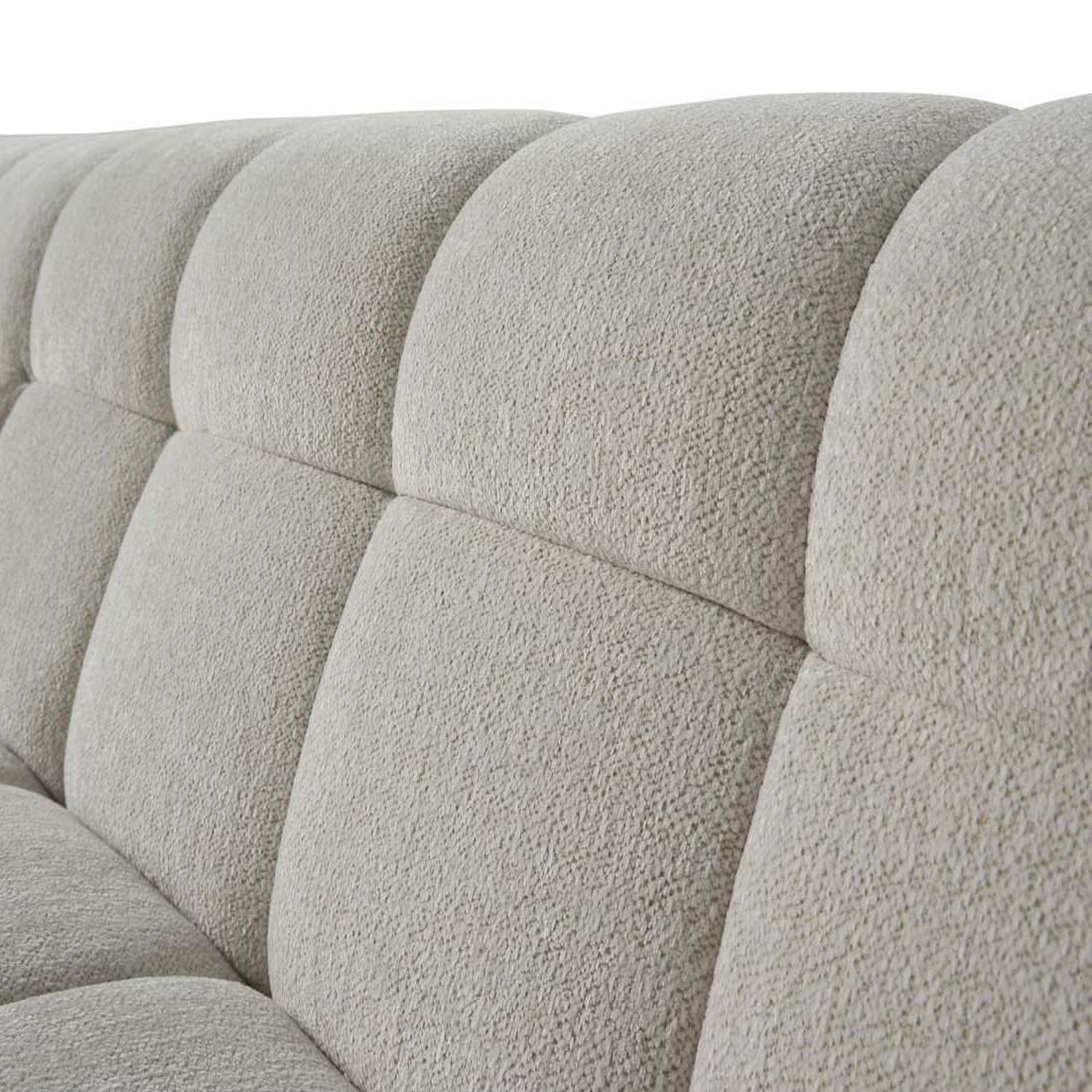 Voir la diapositive 6 : LISA DESIGN Ray - canapé d'angle gauche - 4 places - en tissu texturé
