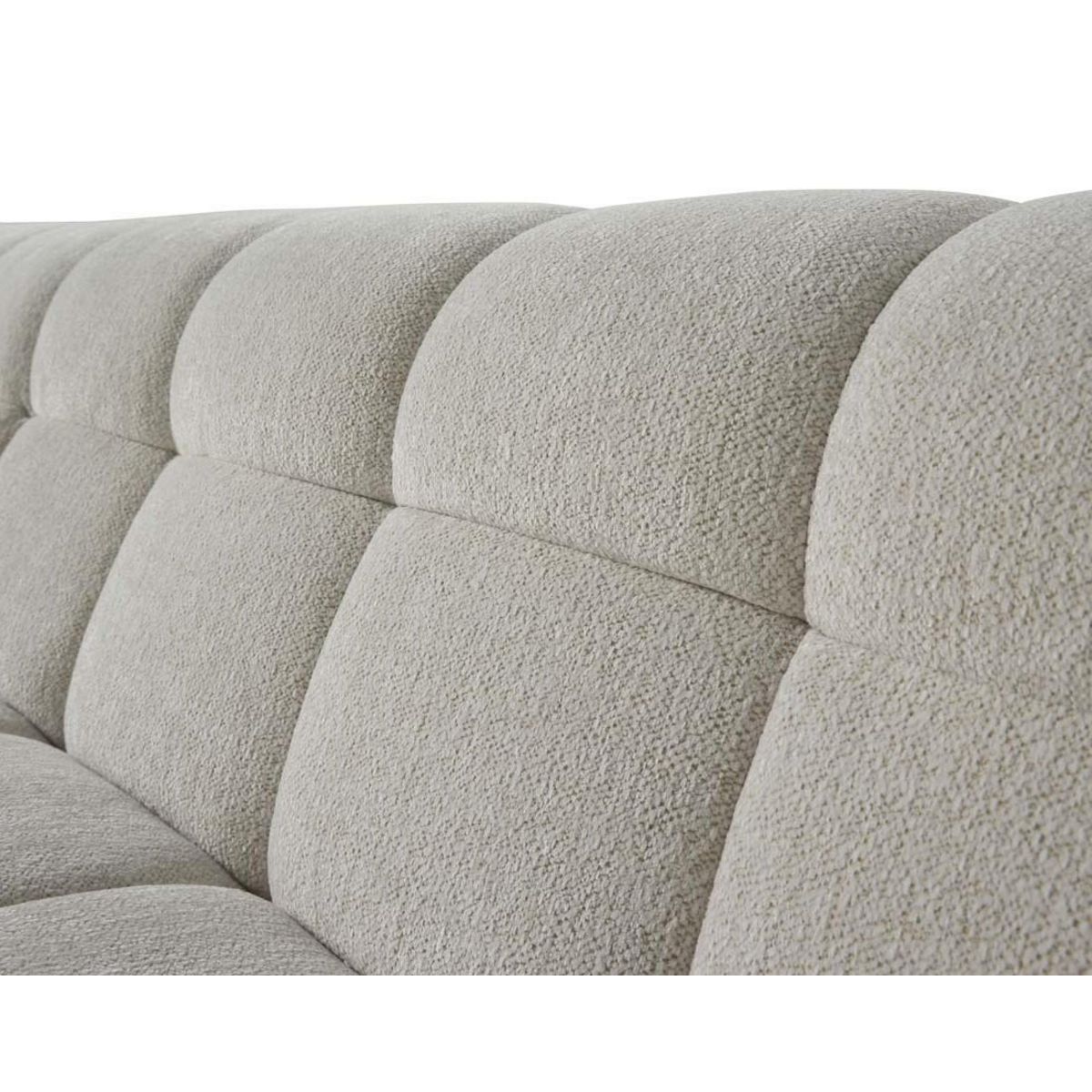 LISA DESIGN Ray - canapé d'angle gauche - 4 places - en tissu texturé