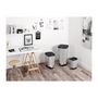 Voir la diapositive 2 : KIS KIS Chic Poubelle a pédale- 42.5L - Aspect Inox