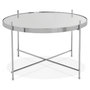 Voir la diapositive 2 : Paris Prix Table d'Appoint Design Ronde  Keops  63cm Argent