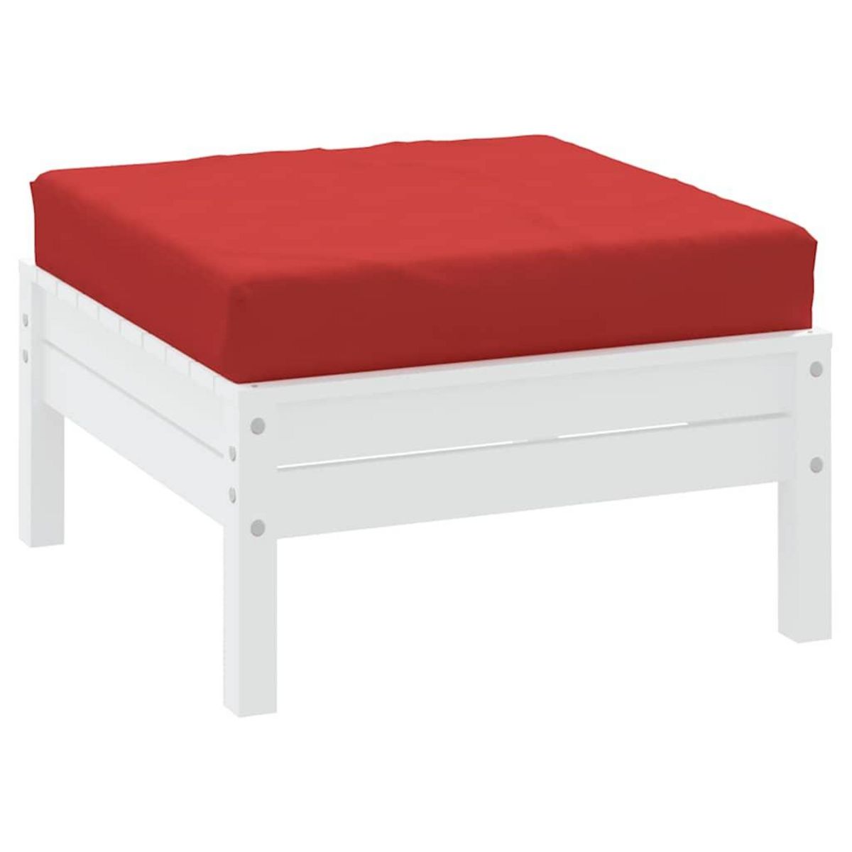 VIDAXL Coussin de palette rouge 60x60x8 cm tissu oxford
