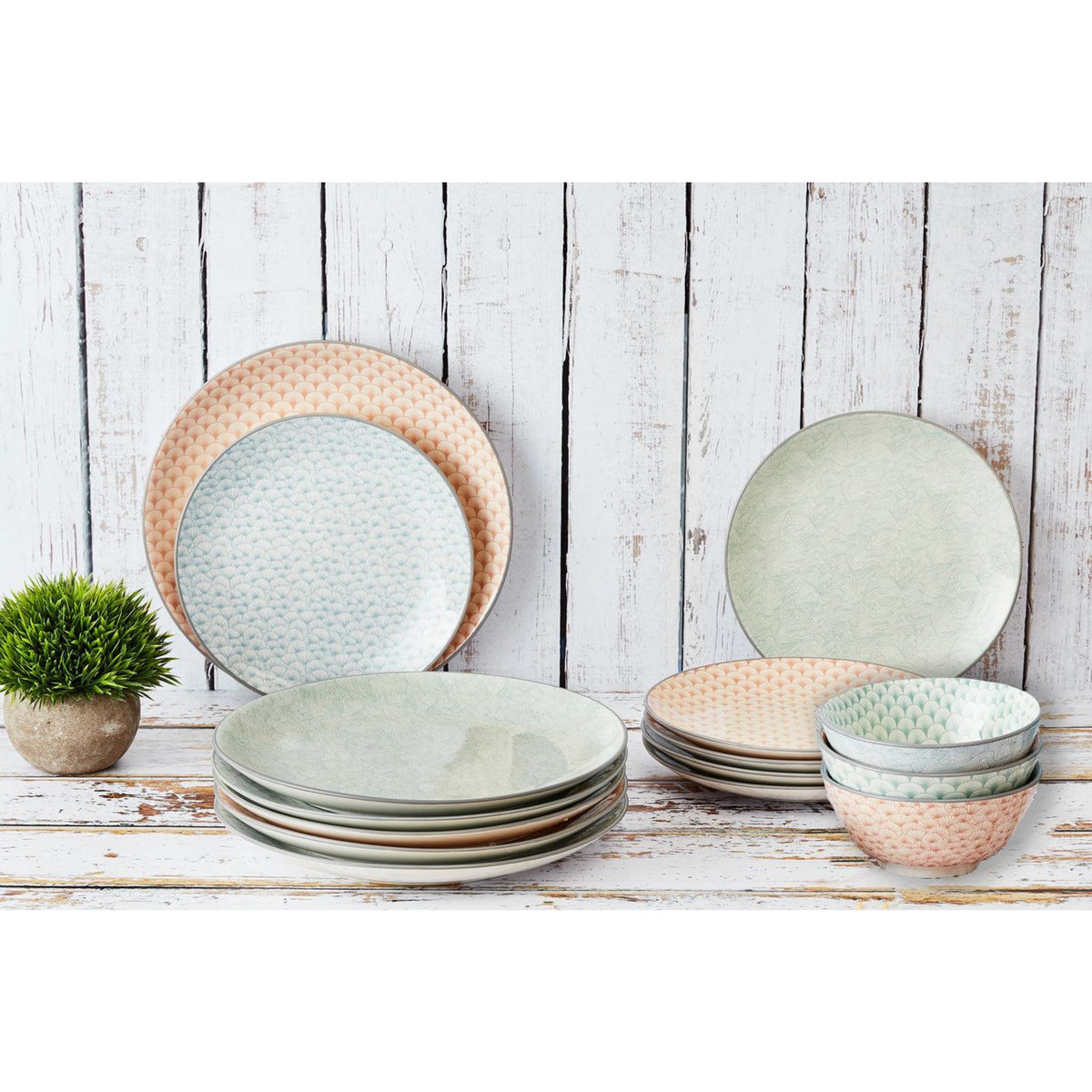 BJORN Service Les essentiels - 18 pièces - Pastel