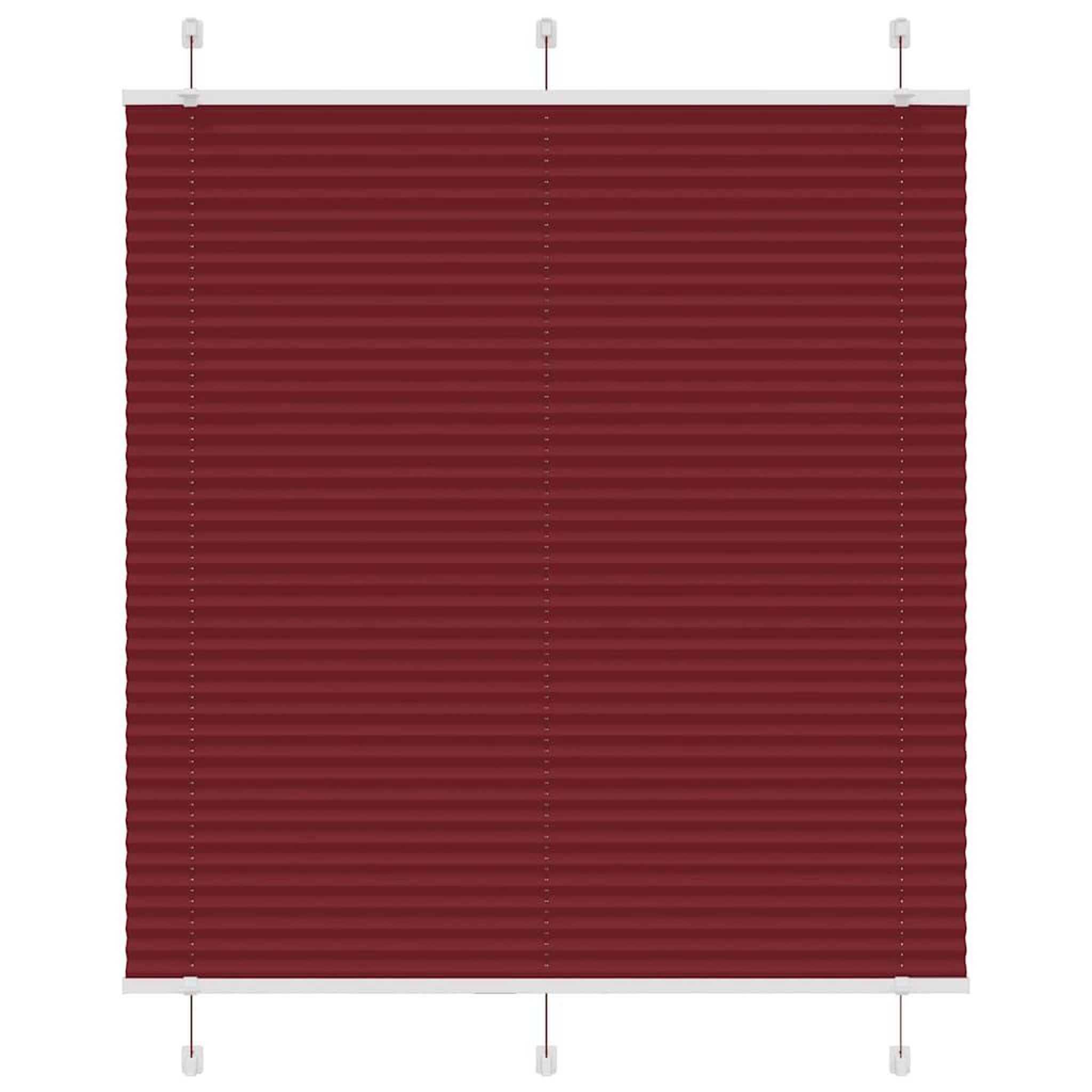 VIDAXL Store plisse rouge bordeaux 120x100 cm largeur du tissu 119,4cm